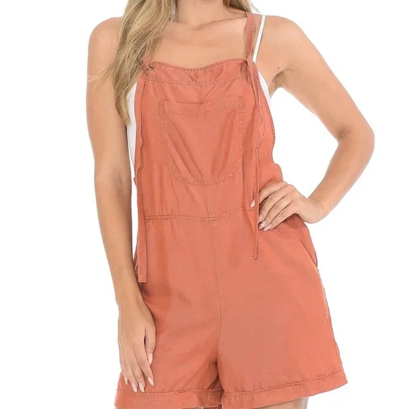 Baggy Bib Overalls Shorts - Picture 3 of 5